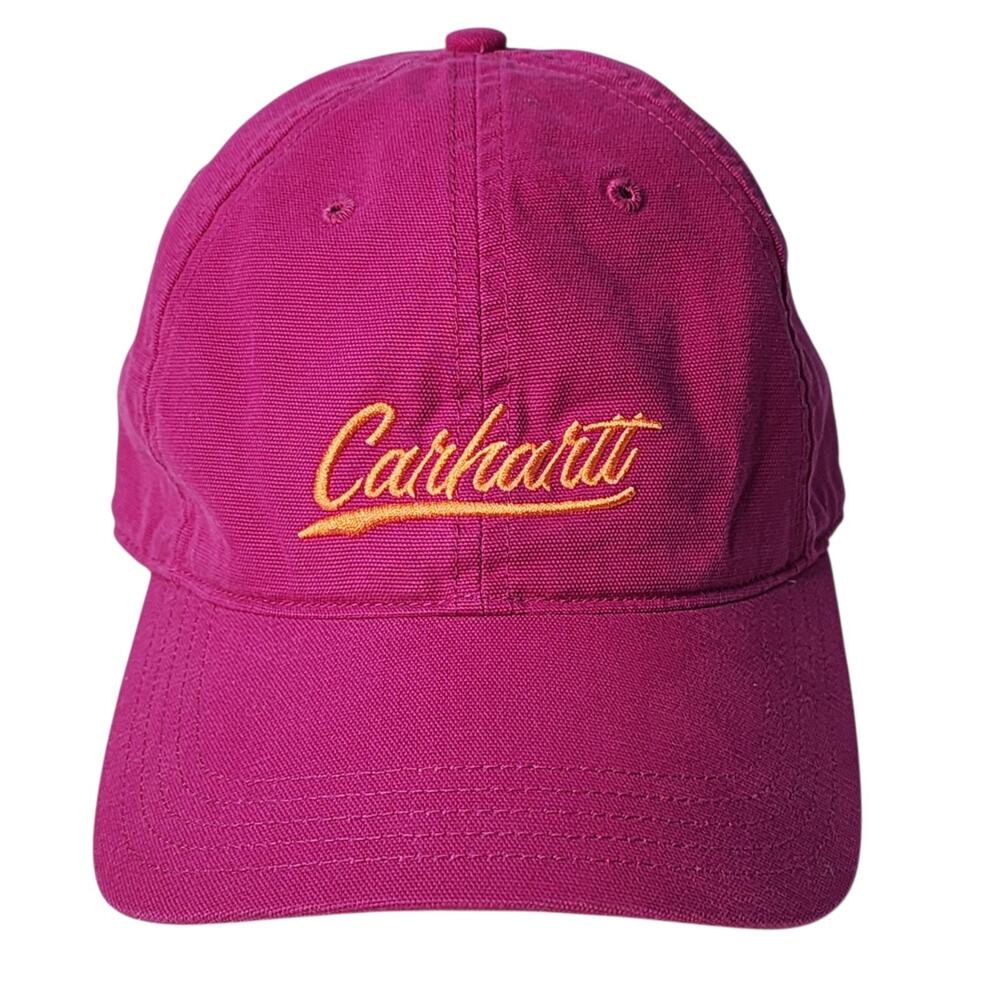 Carhartt Force Women's Canvas Script Graphic Adjustable Hat Cap Magenta